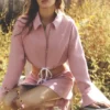 Chaqueta corta «Fan Favorite» con cremallera completa - Rosa vintage