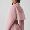 Chaqueta corta «Fan Favorite» con cremallera completa - Rosa vintage