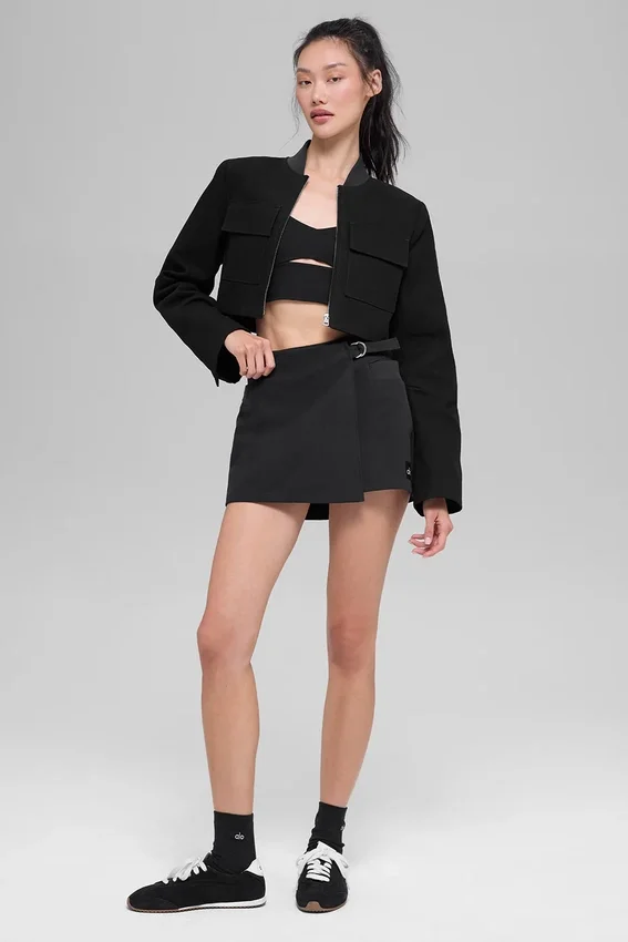 Chaqueta corta «Main Character» - Negro