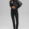 Chaqueta corta «Mountain Side» de terciopelo acanalado - Negro