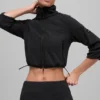Chaqueta corta «Retreat» de forro polar - Negro