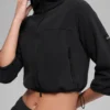Chaqueta corta «Retreat» de forro polar - Negro