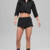 Chaqueta corta «Retreat» de forro polar - Negro