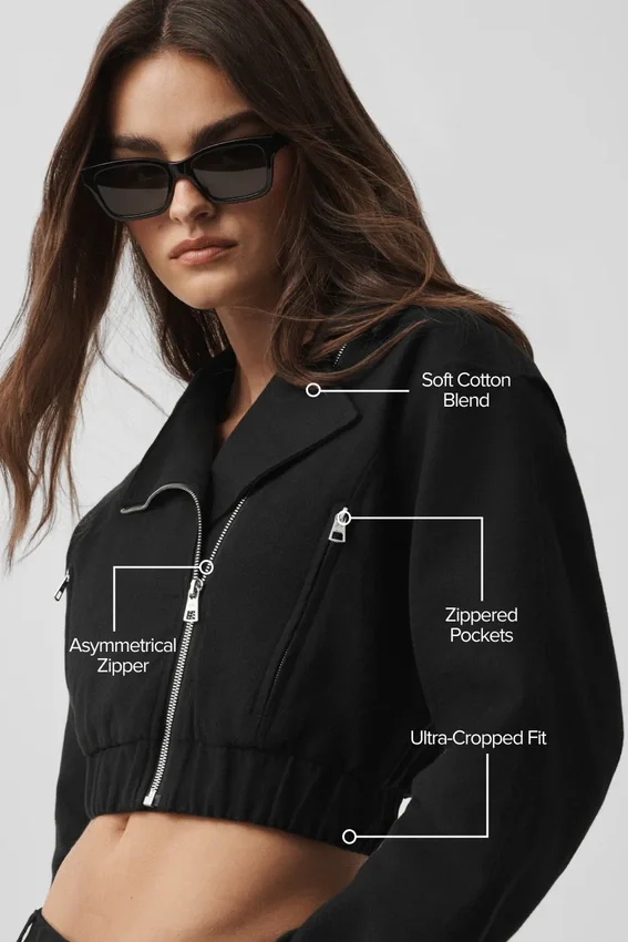 Chaqueta «Cosmopolitan» corta - Negro