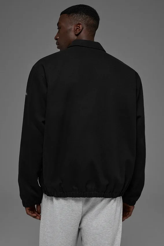 Chaqueta de lona de algodón Coaches - Negro