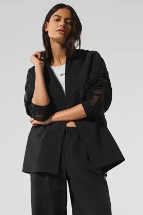 Chaqueta deportiva Origin con cremallera completa - Negra