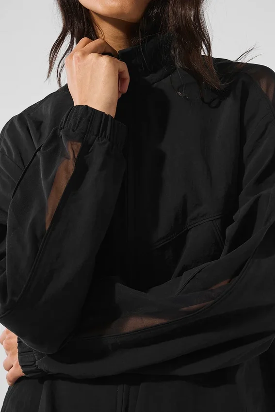 Chaqueta deportiva Origin con cremallera completa - Negra