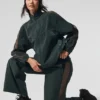 Chaqueta deportiva Origin con cremallera completa - Verde carbón