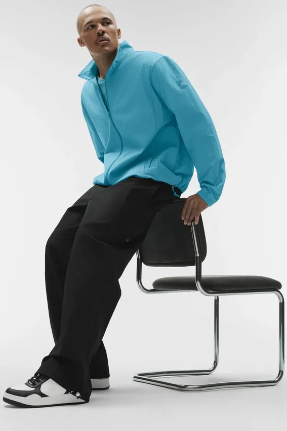 Chaqueta deportiva Takeaway con cremallera completa - Blue Breeze