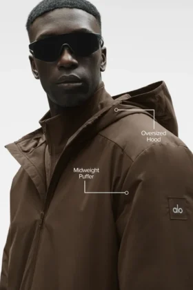 Chaqueta Elemental con cremallera completa – Espresso
