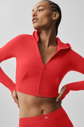 Chaqueta entallada Alosoft Sincere – Rojo brillante