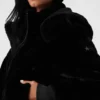 Chaqueta Foxy de piel sintética - Negro