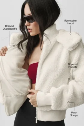 Chaqueta Foxy Sherpa – Marfil