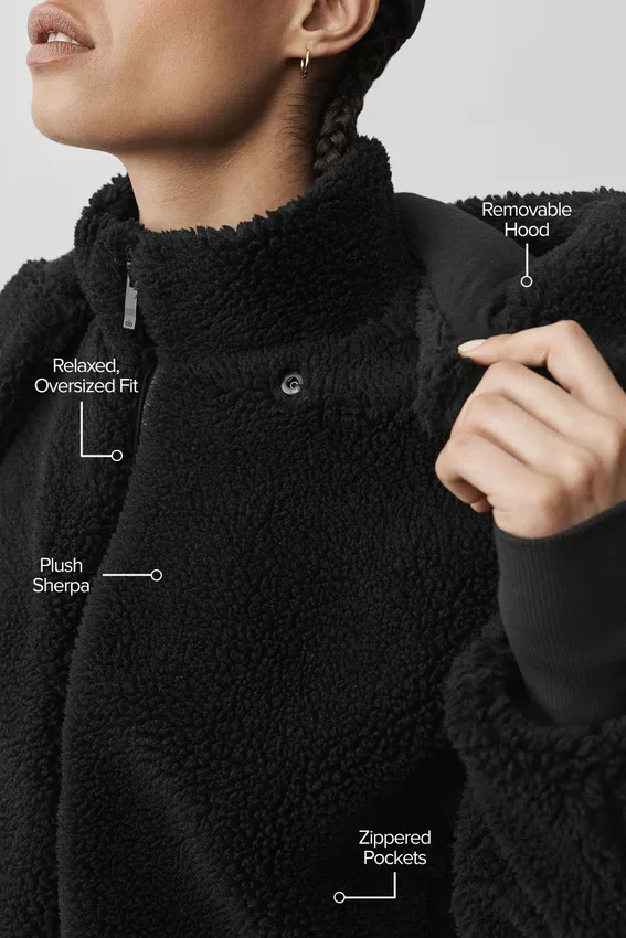 Chaqueta Foxy Sherpa - Negro