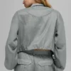 Chaqueta Game Time con cremallera completa - Gris lunar