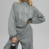 Chaqueta Game Time con cremallera completa - Gris lunar