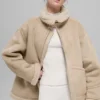 Chaqueta Grand de imitación de piel de oveja - Woodland Tan