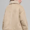 Chaqueta Grand de imitación de piel de oveja - Woodland Tan