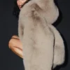 Chaqueta llamativa de piel sintética opulenta - Oat