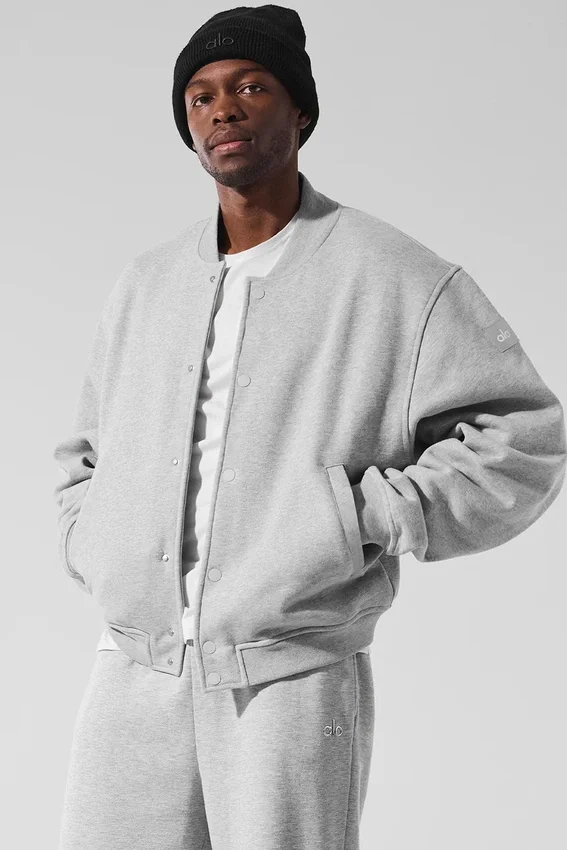 Chaqueta «Renown Varsity» - Gris jaspeado deportivo