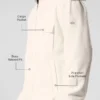 Chaqueta Ridge de forro polar con cremallera completa - Marfil