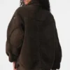 Chaqueta «Shacket» con ribete de sherpa - Espresso