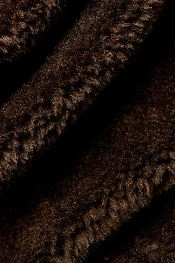 Chaqueta «Shacket» con ribete de sherpa - Espresso