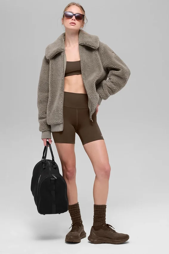Chaqueta Sherpa Downtown - Cacao claro