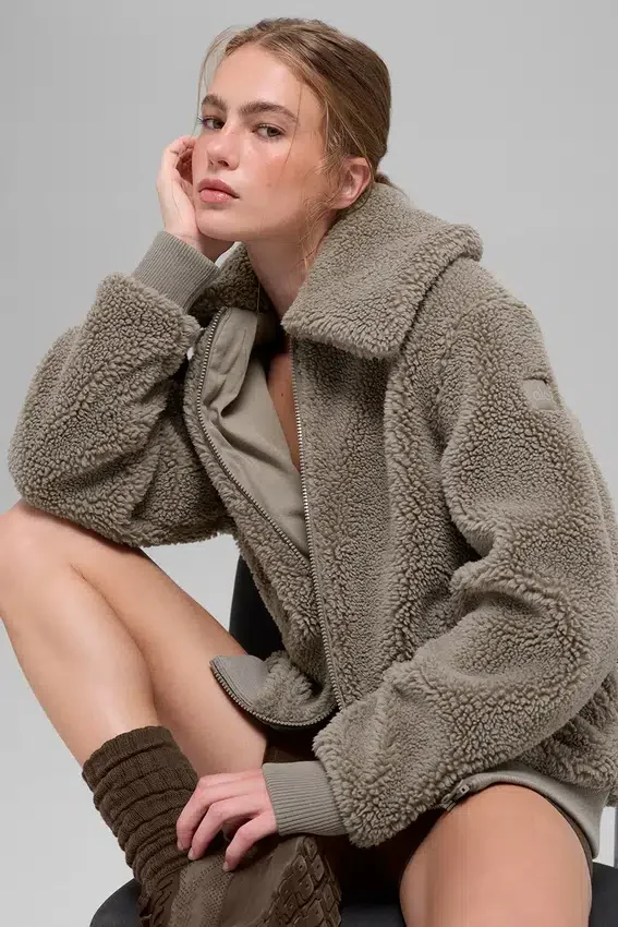 Chaqueta Sherpa Downtown - Cacao claro