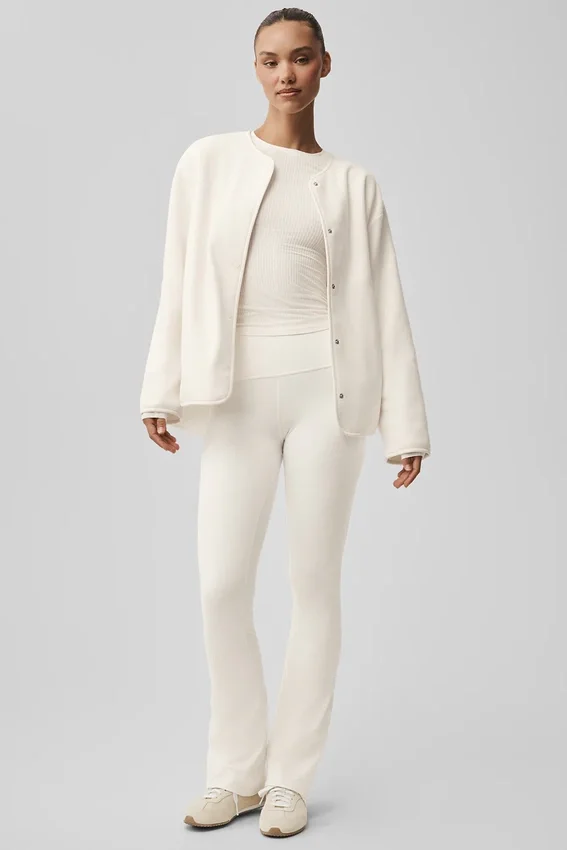 Chaqueta «Take Note» de forro polar - Marfil