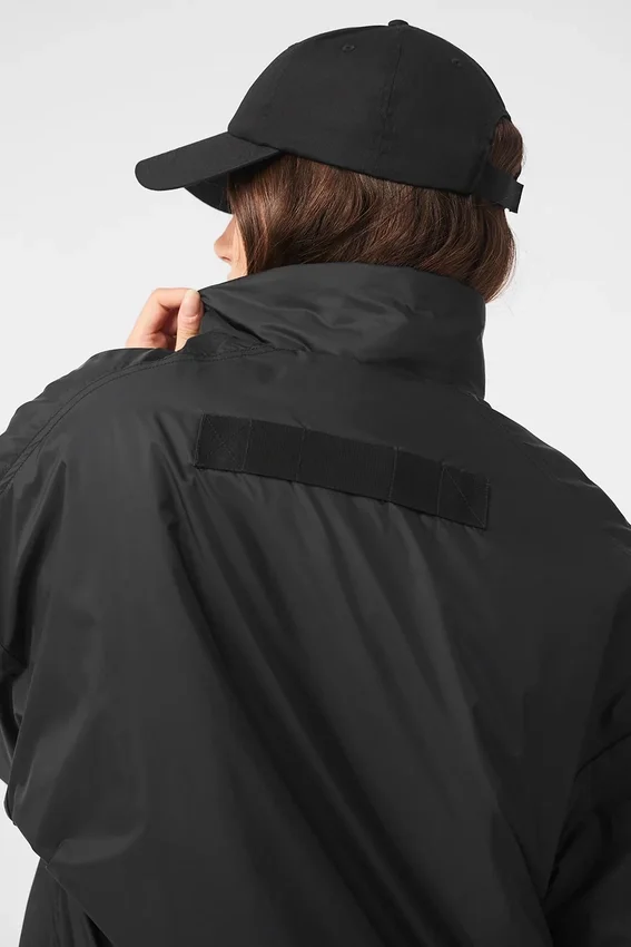 Chaqueta tipo jersey ligera con media cremallera Latitude - Negra