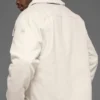 Chaqueta tipo «shacket» de lona - Color hueso