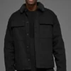 Chaqueta tipo «shacket» de lona - Negro