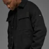 Chaqueta tipo «shacket» de lona - Negro