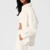 Chaqueta tipo «shacket» Mountain Side de terciopelo acanalado - Marfil