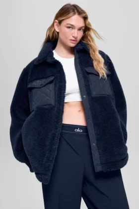Chaqueta tipo «shacket» Sherpa Edge - Azul marino
