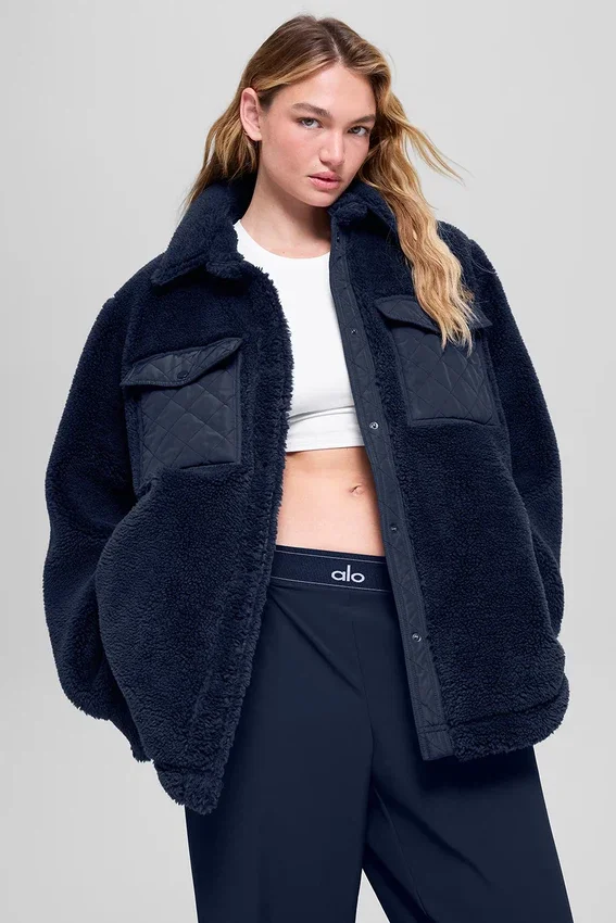 Chaqueta tipo «shacket» Sherpa Edge - Azul marino