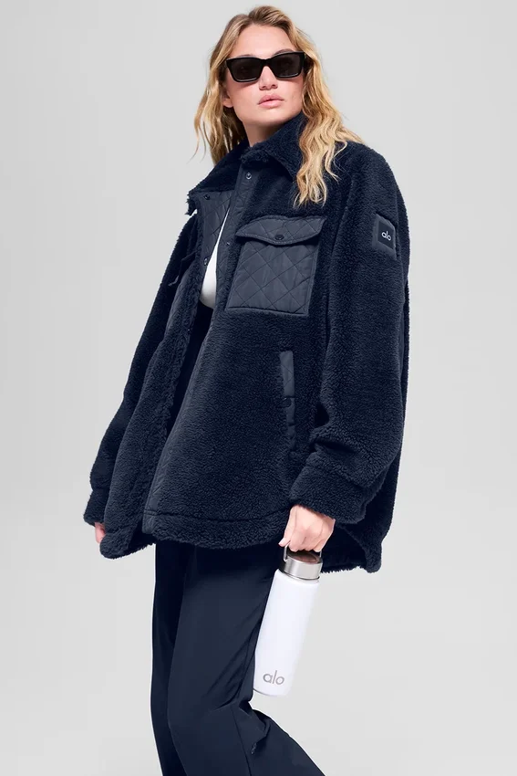 Chaqueta tipo «shacket» Sherpa Edge - Azul marino
