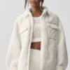 Chaqueta tipo «shacket» Sherpa Edge - Marfil