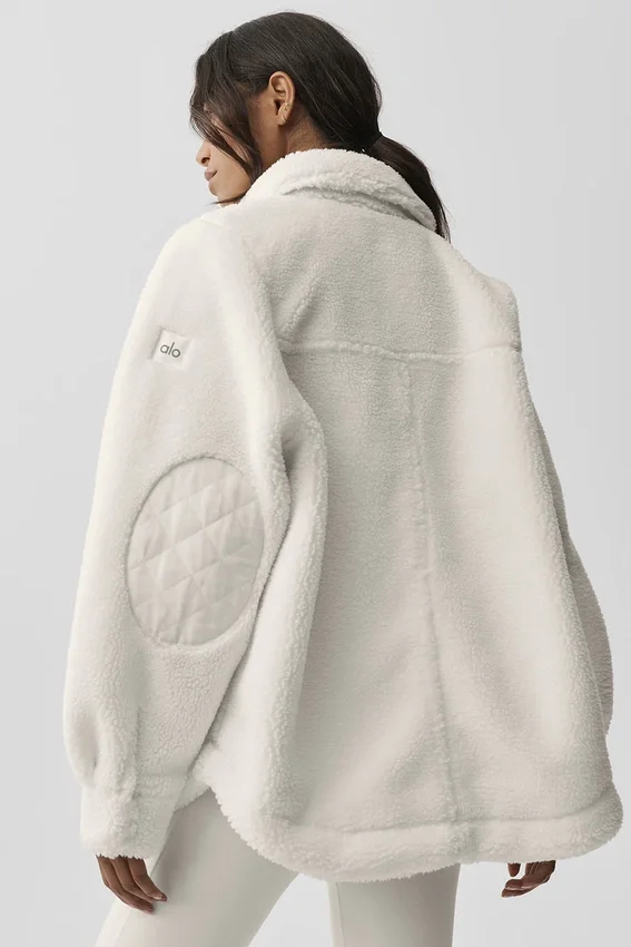 Chaqueta tipo «shacket» Sherpa Edge - Marfil