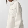 Chaqueta tipo «shacket» Sherpa Edge - Marfil