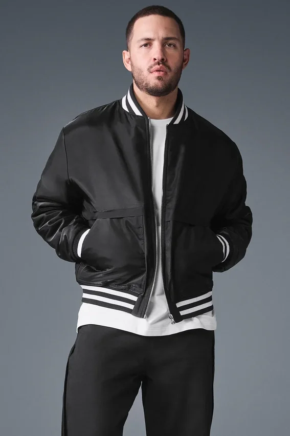 Chaqueta universitaria Afterglow - Negra