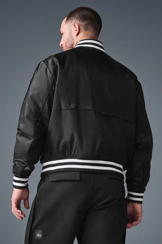 Chaqueta universitaria Afterglow - Negra