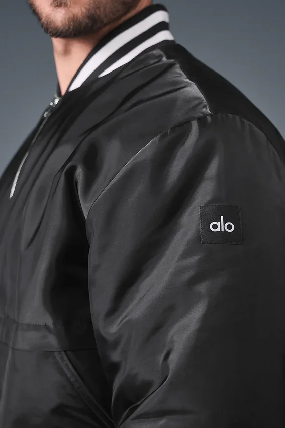 Chaqueta universitaria Afterglow - Negra