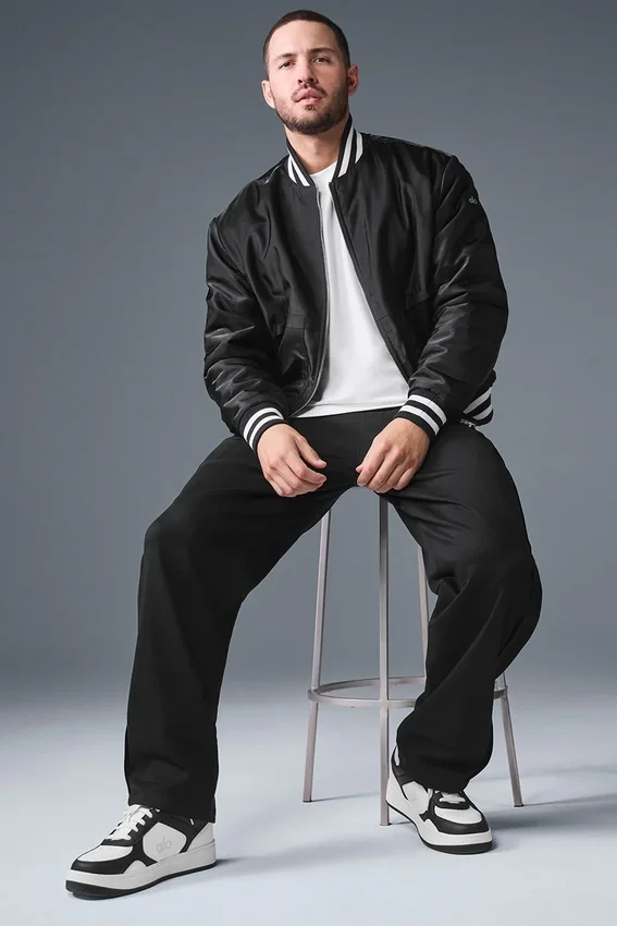 Chaqueta universitaria Afterglow - Negra