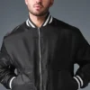 Chaqueta universitaria Afterglow - Negra