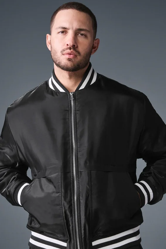 Chaqueta universitaria Afterglow - Negra