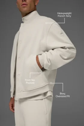 Chaqueta universitaria Renown – Color hueso