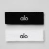 Cinta para el pelo Glow (pack de 2) - Negro/Blanco