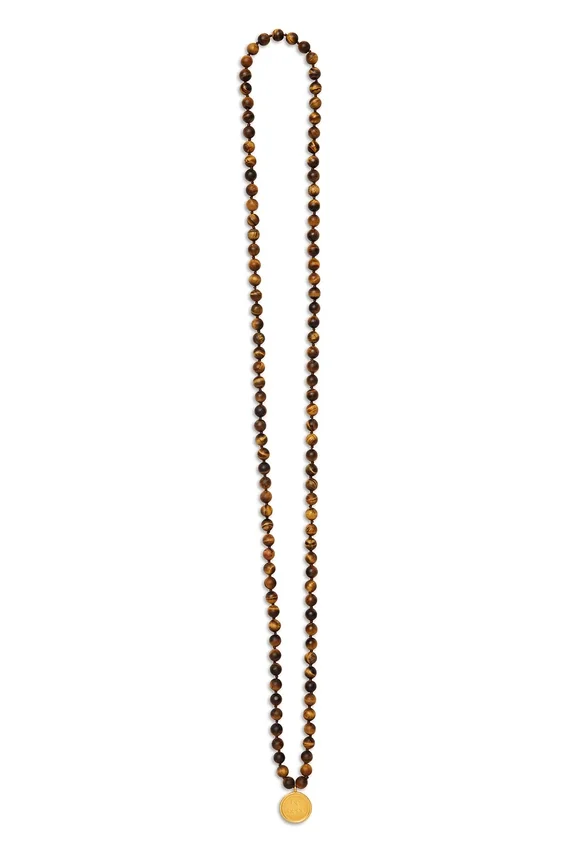 Collar mala de ojo de tigre